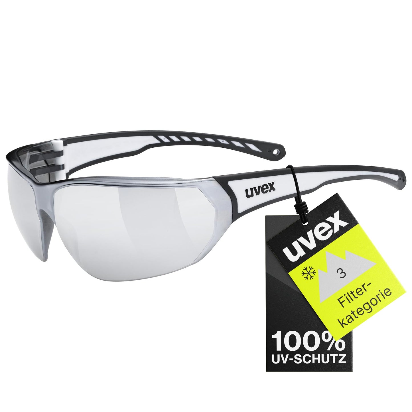 uvex sportstyle 204 - Sportbrille für Damen und Herren - 100% UVA-, B, C Schutz - druckfreier Sitz & perfekter Halt
