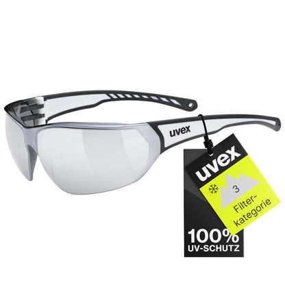 uvex sportstyle 204 - Sportbrille für Damen und Herren - 100% UVA-, B, C Schutz - druckfreier Sitz & perfekter Halt