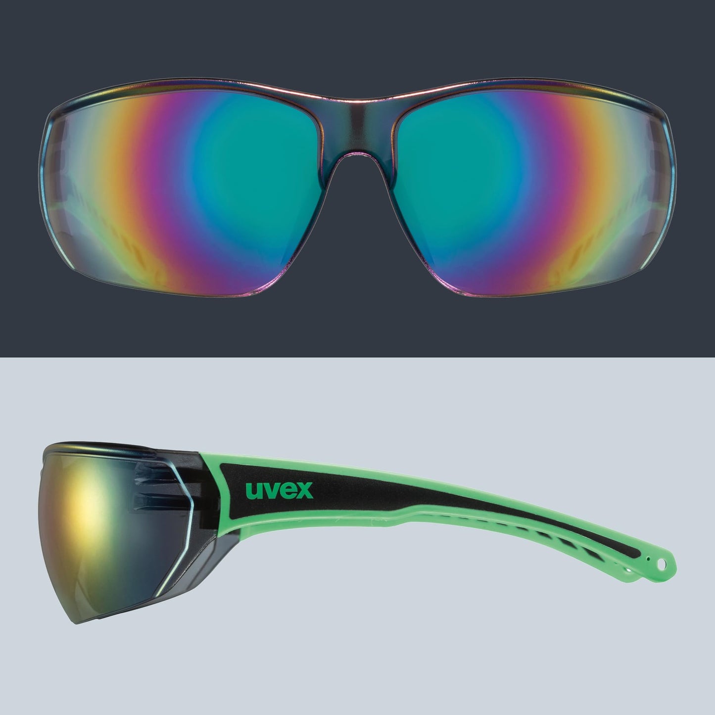 uvex sportstyle 204 - Sportbrille für Damen und Herren - 100% UVA-, B, C Schutz - druckfreier Sitz & perfekter Halt