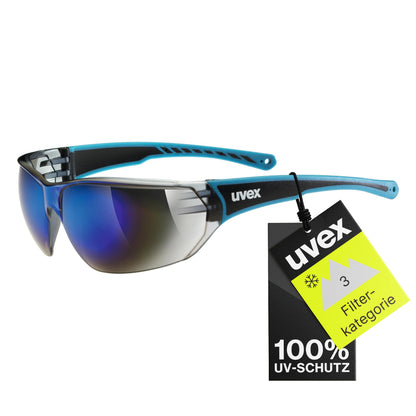 uvex sportstyle 204 - Sportbrille für Damen und Herren - 100% UVA-, B, C Schutz - druckfreier Sitz & perfekter Halt