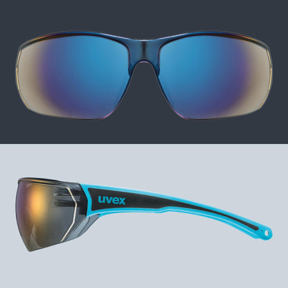 uvex sportstyle 204 - Sportbrille für Damen und Herren - 100% UVA-, B, C Schutz - druckfreier Sitz & perfekter Halt