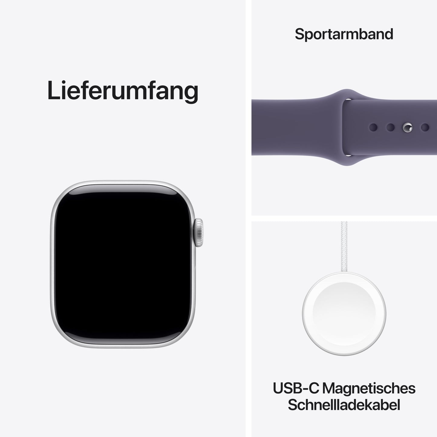 Apple Watch Series 11 GPS 42 mm Smartwatch mit Aluminiumgehäuse in Roségold und Sportarmband in Blassrosa (M/L). Schlafindex, Fitnesstracker, Gesundheitstracking, Always-On Display, Wasserschutz