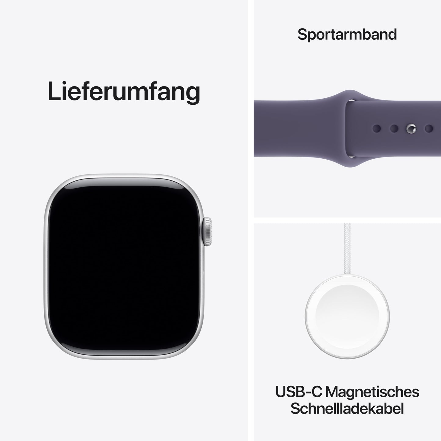 Apple Watch Series 11 GPS 42 mm Smartwatch mit Aluminiumgehäuse in Roségold und Sportarmband in Blassrosa (M/L). Schlafindex, Fitnesstracker, Gesundheitstracking, Always-On Display, Wasserschutz