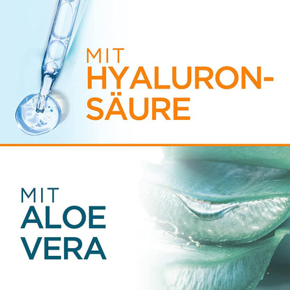 Garnier Ambre Solaire Sensitive Expert + Hydrating UV Water Sonnenschutzspray LSF 50 – Sonnen-Spray für Körper, Gesicht, Kopfhaut & Haare – Wasserfest, sandresistent & nicht fettend – 150ml