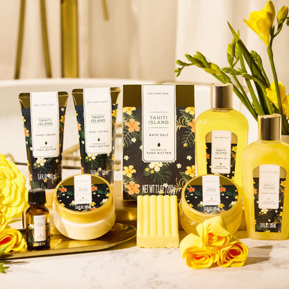 SPA LUXETIQUE Damen Bade Geschenkset - Beauty Set für Sie 12tlg Geburtstagsgeschenk, Gänseblümchenduft Spa Set, Wellness Set für Frauen, Muttertaggeschenke, Valentinstag Geschenk für Sie