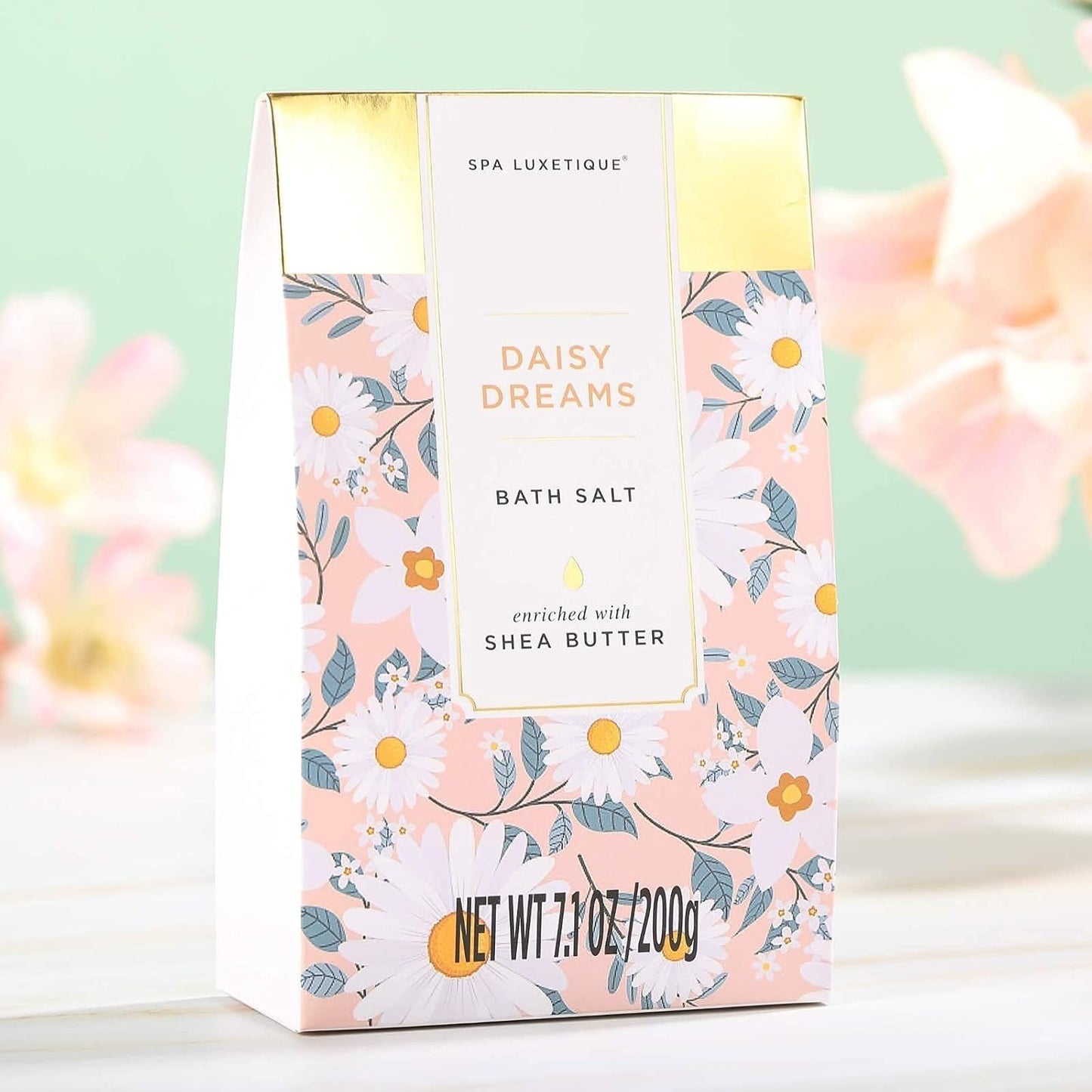 SPA LUXETIQUE Damen Bade Geschenkset - Beauty Set für Sie 12tlg Geburtstagsgeschenk, Gänseblümchenduft Spa Set, Wellness Set für Frauen, Muttertaggeschenke, Valentinstag Geschenk für Sie