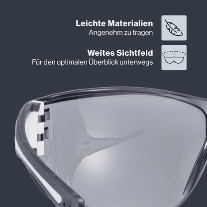 uvex sportstyle 204 - Sportbrille für Damen und Herren - 100% UVA-, B, C Schutz - druckfreier Sitz & perfekter Halt