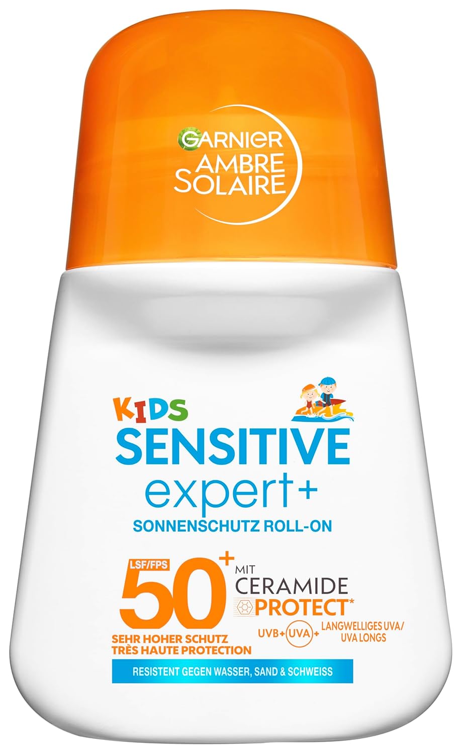 Garnier Ambre Solaire Sensitive Expert + Hydrating UV Water Sonnenschutzspray LSF 50 – Sonnen-Spray für Körper, Gesicht, Kopfhaut & Haare – Wasserfest, sandresistent & nicht fettend – 150ml