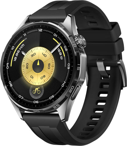 HUAWEI Watch GT 6 Pro Smartwatch, GPS, EKG, 1,47" AMOLED-Display, Bis zu 21 Tage Akku, umfassende Fahrrad-Features, 100+ Sportmodi, Kompatibel mit Android™ & iOS, Gesundheitsmonitoring, Schwarz, 46mm