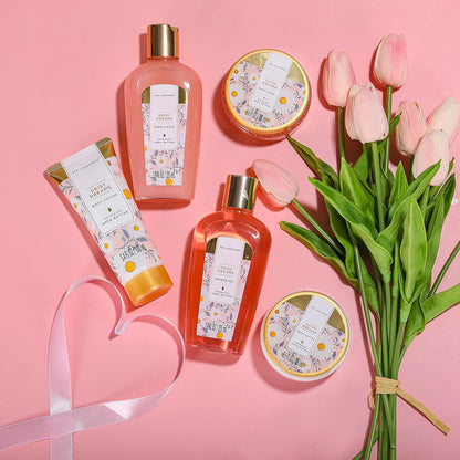 SPA LUXETIQUE Damen Bade Geschenkset - Beauty Set für Sie 12tlg Geburtstagsgeschenk, Gänseblümchenduft Spa Set, Wellness Set für Frauen, Muttertaggeschenke, Valentinstag Geschenk für Sie
