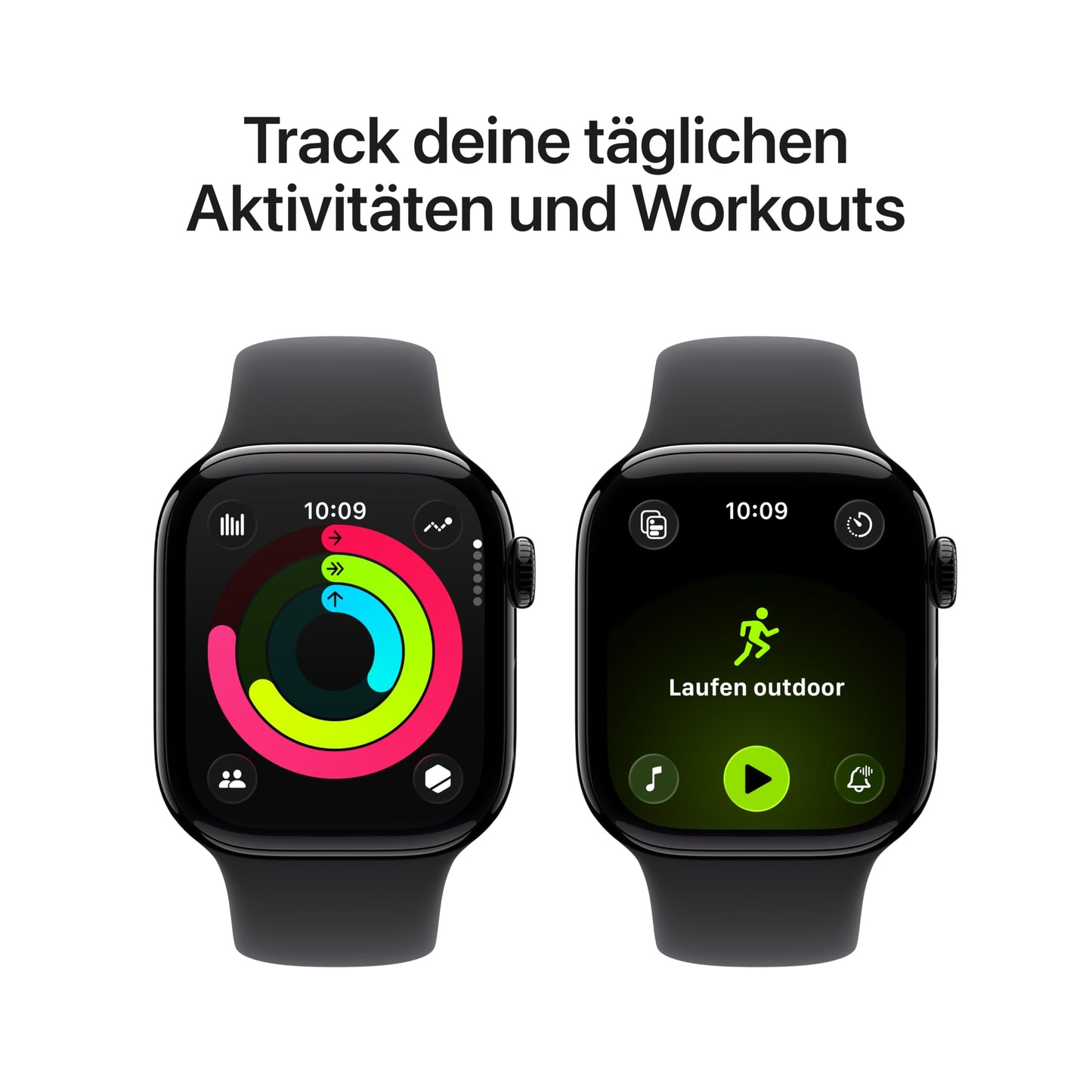 Apple Watch Series 11 GPS 42 mm Smartwatch mit Aluminiumgehäuse in Roségold und Sportarmband in Blassrosa (M/L). Schlafindex, Fitnesstracker, Gesundheitstracking, Always-On Display, Wasserschutz