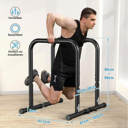 RELIFE REBUILD YOUR LIFE Dip Station Dip Bar Barren Parallettes Push Up Dip-Ständer Einstellbar Einstellbare Höhe Fitness Turnhalle Ausüben Calisthenics Equipment