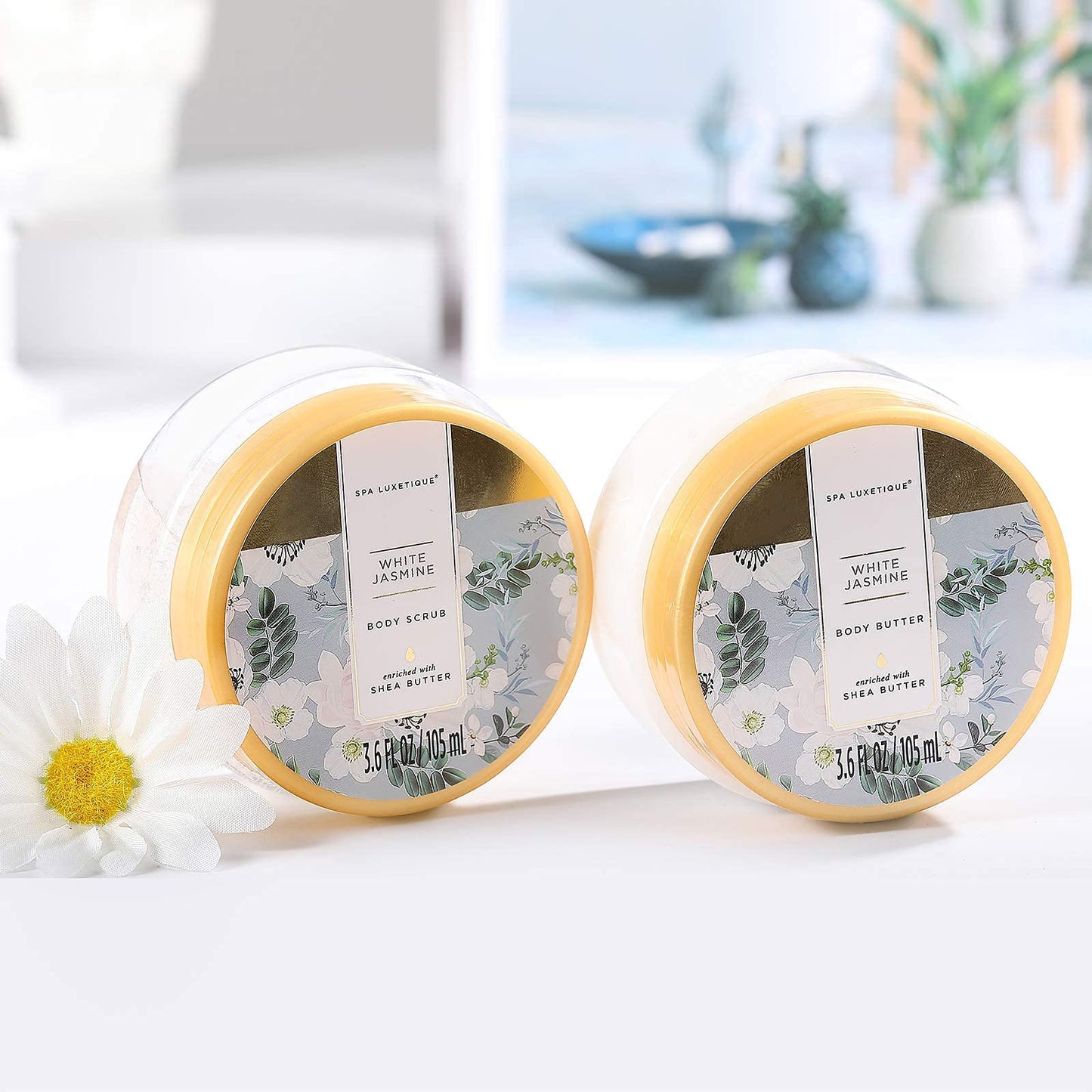 SPA LUXETIQUE Damen Bade Geschenkset - Beauty Set für Sie 12tlg Geburtstagsgeschenk, Gänseblümchenduft Spa Set, Wellness Set für Frauen, Muttertaggeschenke, Valentinstag Geschenk für Sie