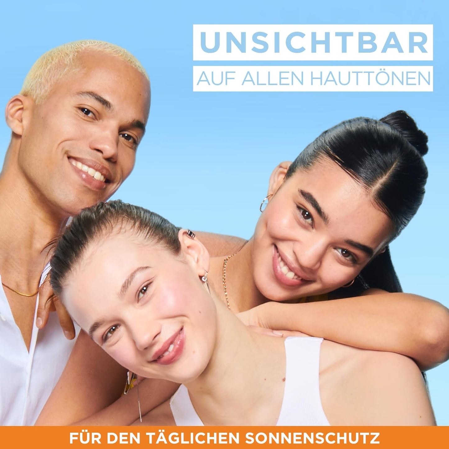 Garnier Ambre Solaire Sensitive Expert + Hydrating UV Water Sonnenschutzspray LSF 50 – Sonnen-Spray für Körper, Gesicht, Kopfhaut & Haare – Wasserfest, sandresistent & nicht fettend – 150ml