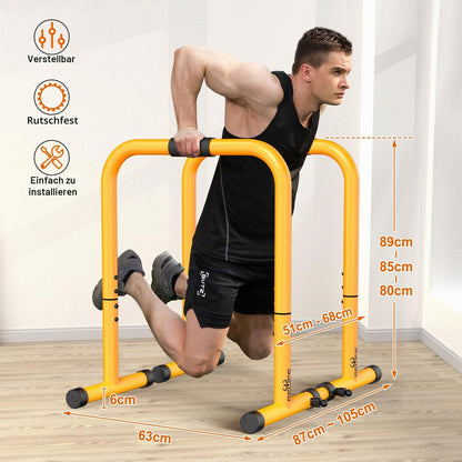 RELIFE REBUILD YOUR LIFE Dip Station Dip Bar Barren Parallettes Push Up Dip-Ständer Einstellbar Einstellbare Höhe Fitness Turnhalle Ausüben Calisthenics Equipment