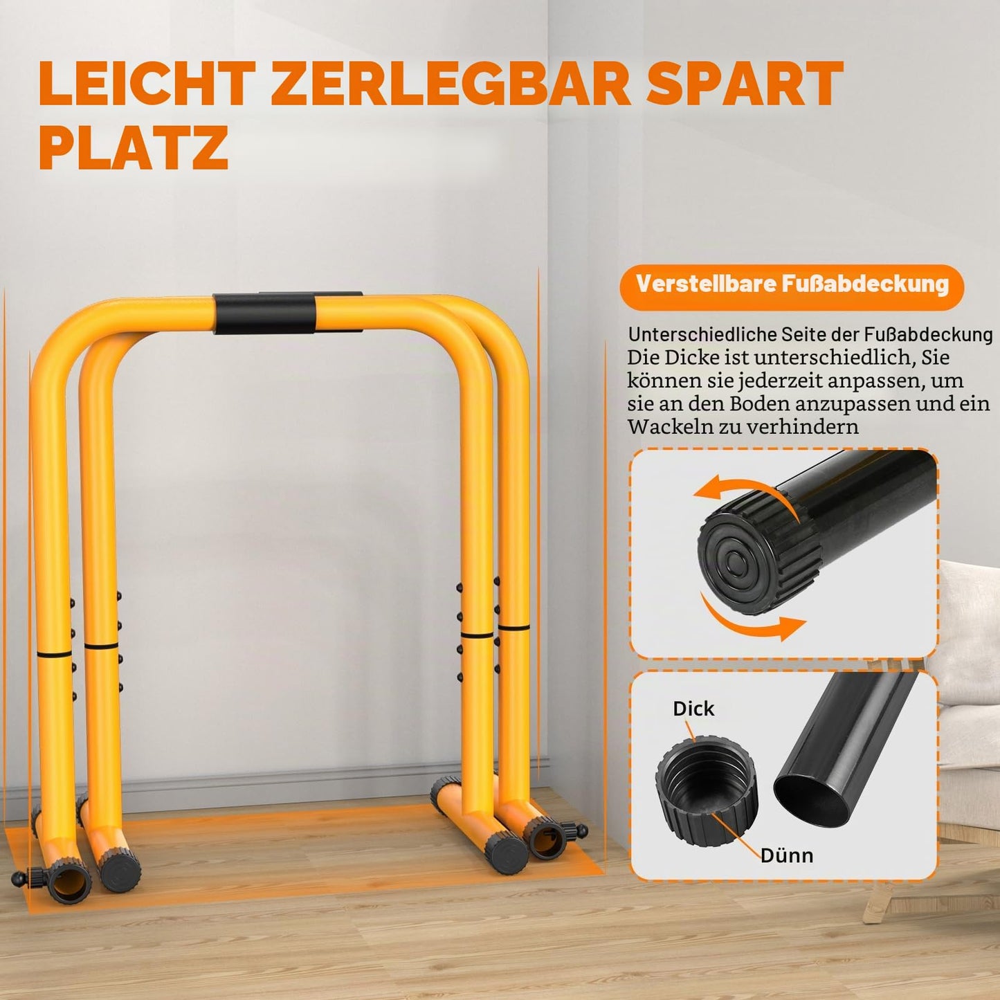 RELIFE REBUILD YOUR LIFE Dip Station Dip Bar Barren Parallettes Push Up Dip-Ständer Einstellbar Einstellbare Höhe Fitness Turnhalle Ausüben Calisthenics Equipment