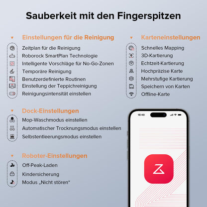 roborock Qrevo Edge 2 Set Saugroboter mit Wischfunktion&Hebarem Wischmopp, 25.000 Pa, Anti-Tangle, ultraflach 7,98 cm, 80 °C Heißwasser-Moppwäsche, FlexiArm-Technologie, AI-Hinderniserkennung(Schwarz)