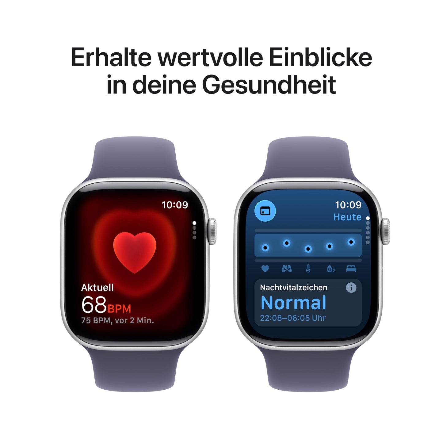 Apple Watch Series 11 GPS 42 mm Smartwatch mit Aluminiumgehäuse in Roségold und Sportarmband in Blassrosa (M/L). Schlafindex, Fitnesstracker, Gesundheitstracking, Always-On Display, Wasserschutz