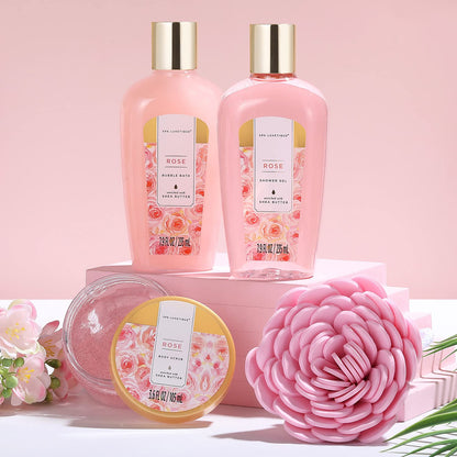 SPA LUXETIQUE Damen Bade Geschenkset - Beauty Set für Sie 12tlg Geburtstagsgeschenk, Gänseblümchenduft Spa Set, Wellness Set für Frauen, Muttertaggeschenke, Valentinstag Geschenk für Sie