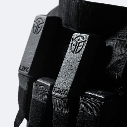 Eric Flag Gewichtsweste 20kg oder 10kg - Einstellbare Weighted Vest für Crosstraining, Krafttraining, Calisthenics und Gym, Bequeme Gewichtsweste mit Herausnehmbare Metall-Gewichte, Damen & Herren