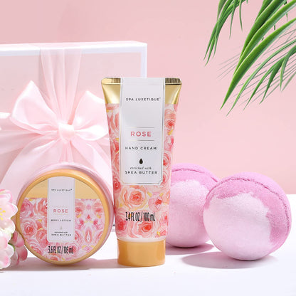 SPA LUXETIQUE Damen Bade Geschenkset - Beauty Set für Sie 12tlg Geburtstagsgeschenk, Gänseblümchenduft Spa Set, Wellness Set für Frauen, Muttertaggeschenke, Valentinstag Geschenk für Sie