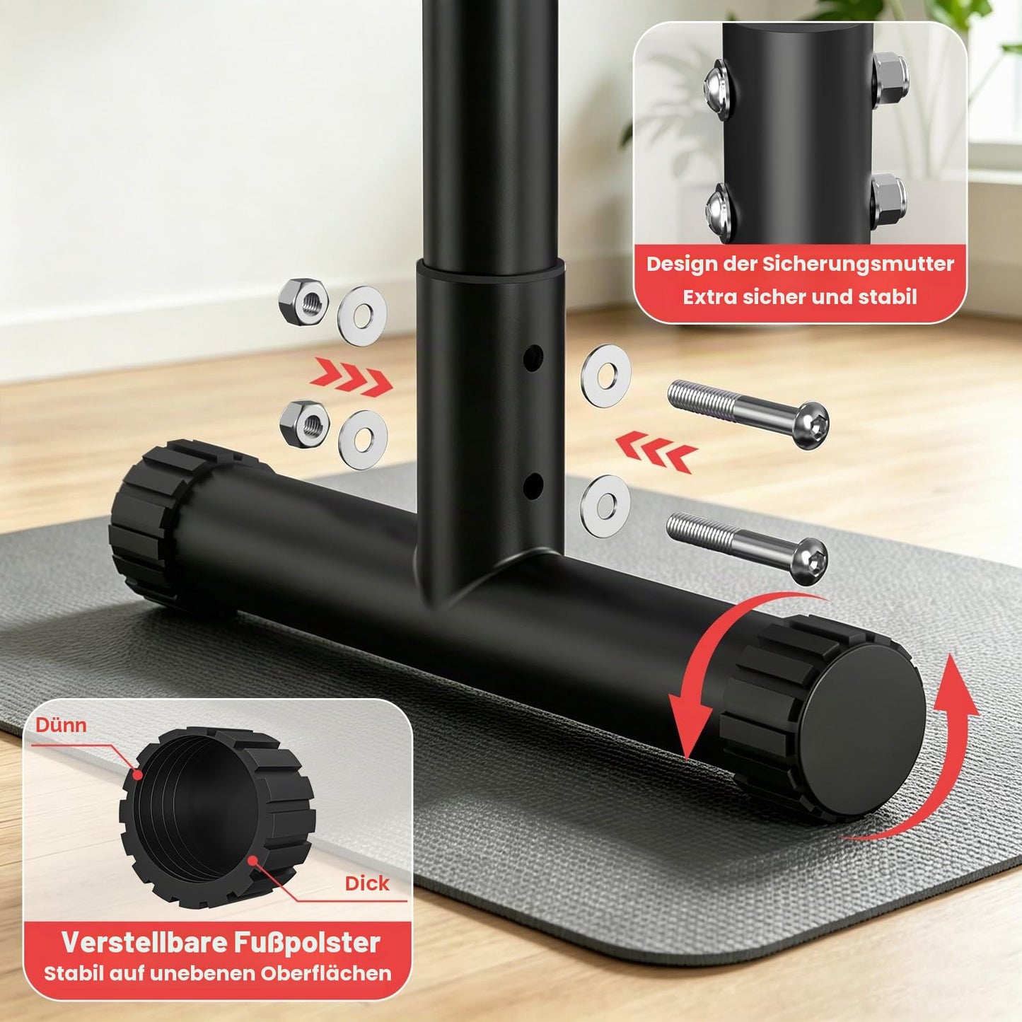 RELIFE REBUILD YOUR LIFE Dip Station Dip Bar Barren Parallettes Push Up Dip-Ständer Einstellbar Einstellbare Höhe Fitness Turnhalle Ausüben Calisthenics Equipment