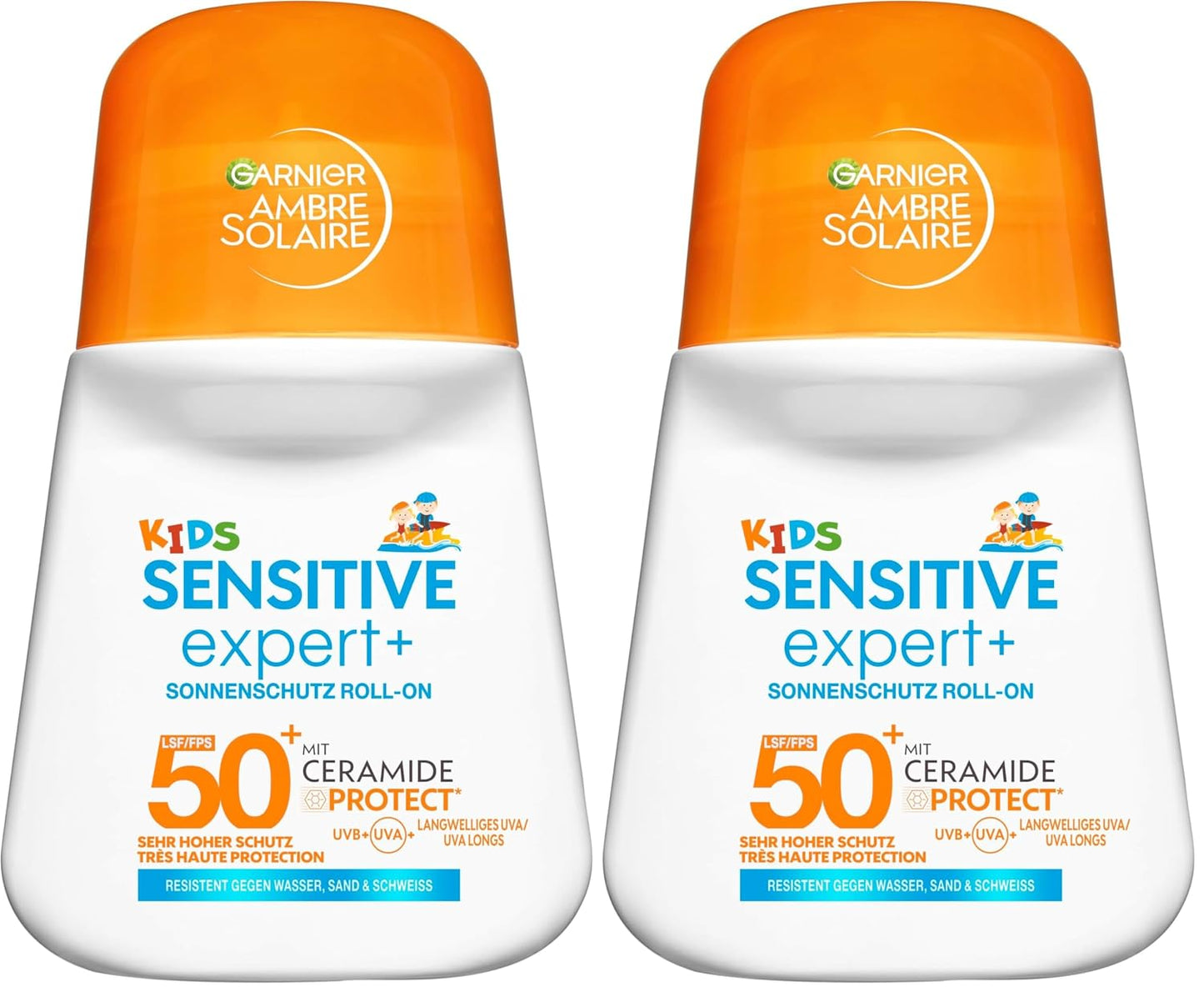 Garnier Ambre Solaire Sensitive Expert + Hydrating UV Water Sonnenschutzspray LSF 50 – Sonnen-Spray für Körper, Gesicht, Kopfhaut & Haare – Wasserfest, sandresistent & nicht fettend – 150ml