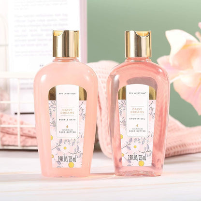SPA LUXETIQUE Damen Bade Geschenkset - Beauty Set für Sie 12tlg Geburtstagsgeschenk, Gänseblümchenduft Spa Set, Wellness Set für Frauen, Muttertaggeschenke, Valentinstag Geschenk für Sie