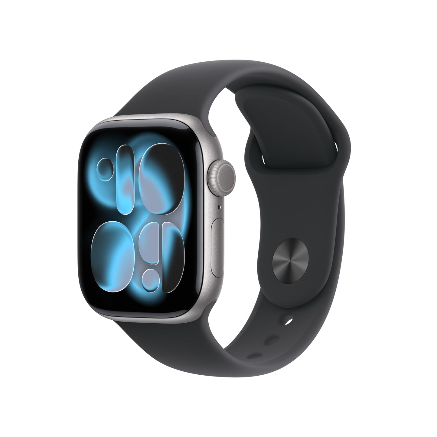 Apple Watch Series 11 GPS 42 mm Smartwatch mit Aluminiumgehäuse in Roségold und Sportarmband in Blassrosa (M/L). Schlafindex, Fitnesstracker, Gesundheitstracking, Always-On Display, Wasserschutz