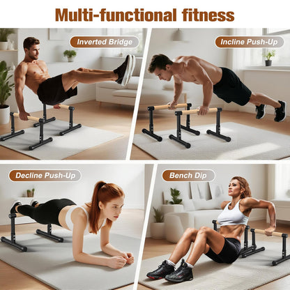 RELIFE REBUILD YOUR LIFE Dip Station Dip Bar Barren Parallettes Push Up Dip-Ständer Einstellbar Einstellbare Höhe Fitness Turnhalle Ausüben Calisthenics Equipment