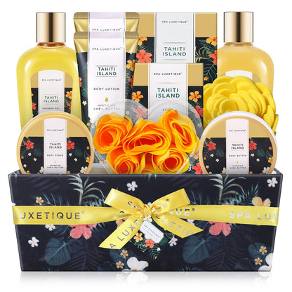 SPA LUXETIQUE Damen Bade Geschenkset - Beauty Set für Sie 12tlg Geburtstagsgeschenk, Gänseblümchenduft Spa Set, Wellness Set für Frauen, Muttertaggeschenke, Valentinstag Geschenk für Sie