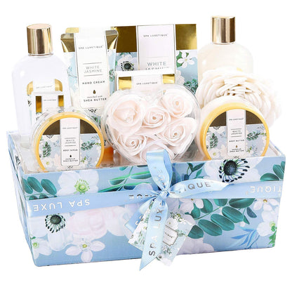 SPA LUXETIQUE Damen Bade Geschenkset - Beauty Set für Sie 12tlg Geburtstagsgeschenk, Gänseblümchenduft Spa Set, Wellness Set für Frauen, Muttertaggeschenke, Valentinstag Geschenk für Sie