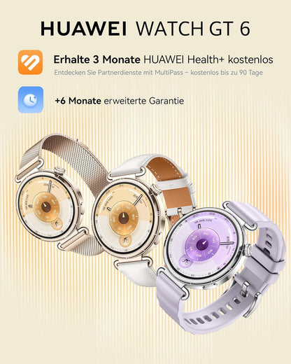 HUAWEI Watch GT 6 Pro Smartwatch, GPS, EKG, 1,47" AMOLED-Display, Bis zu 21 Tage Akku, umfassende Fahrrad-Features, 100+ Sportmodi, Kompatibel mit Android™ & iOS, Gesundheitsmonitoring, Schwarz, 46mm
