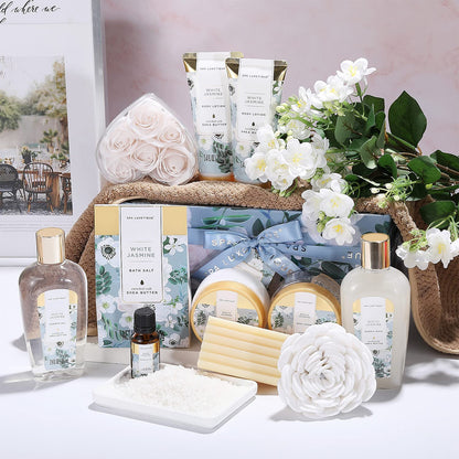 SPA LUXETIQUE Damen Bade Geschenkset - Beauty Set für Sie 12tlg Geburtstagsgeschenk, Gänseblümchenduft Spa Set, Wellness Set für Frauen, Muttertaggeschenke, Valentinstag Geschenk für Sie