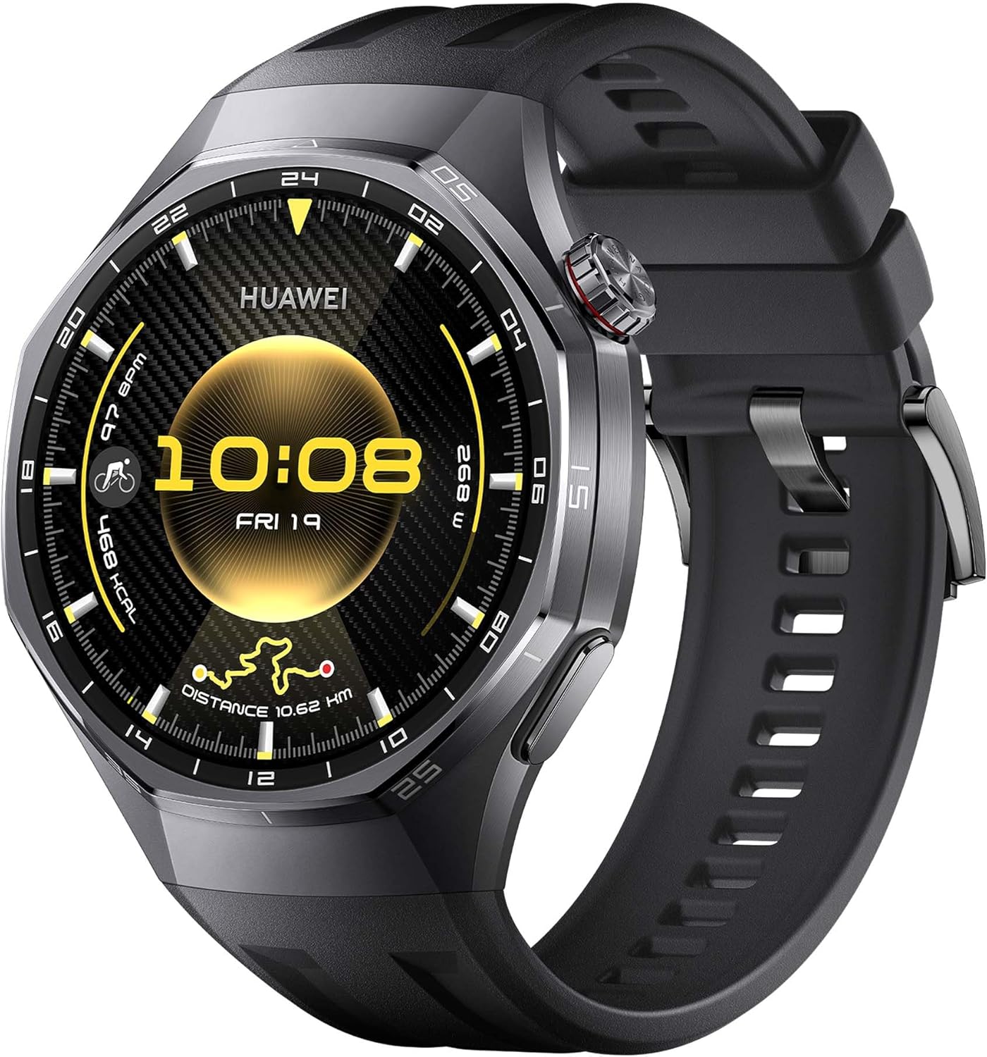 HUAWEI Watch GT 6 Pro Smartwatch, GPS, EKG, 1,47" AMOLED-Display, Bis zu 21 Tage Akku, umfassende Fahrrad-Features, 100+ Sportmodi, Kompatibel mit Android™ & iOS, Gesundheitsmonitoring, Schwarz, 46mm