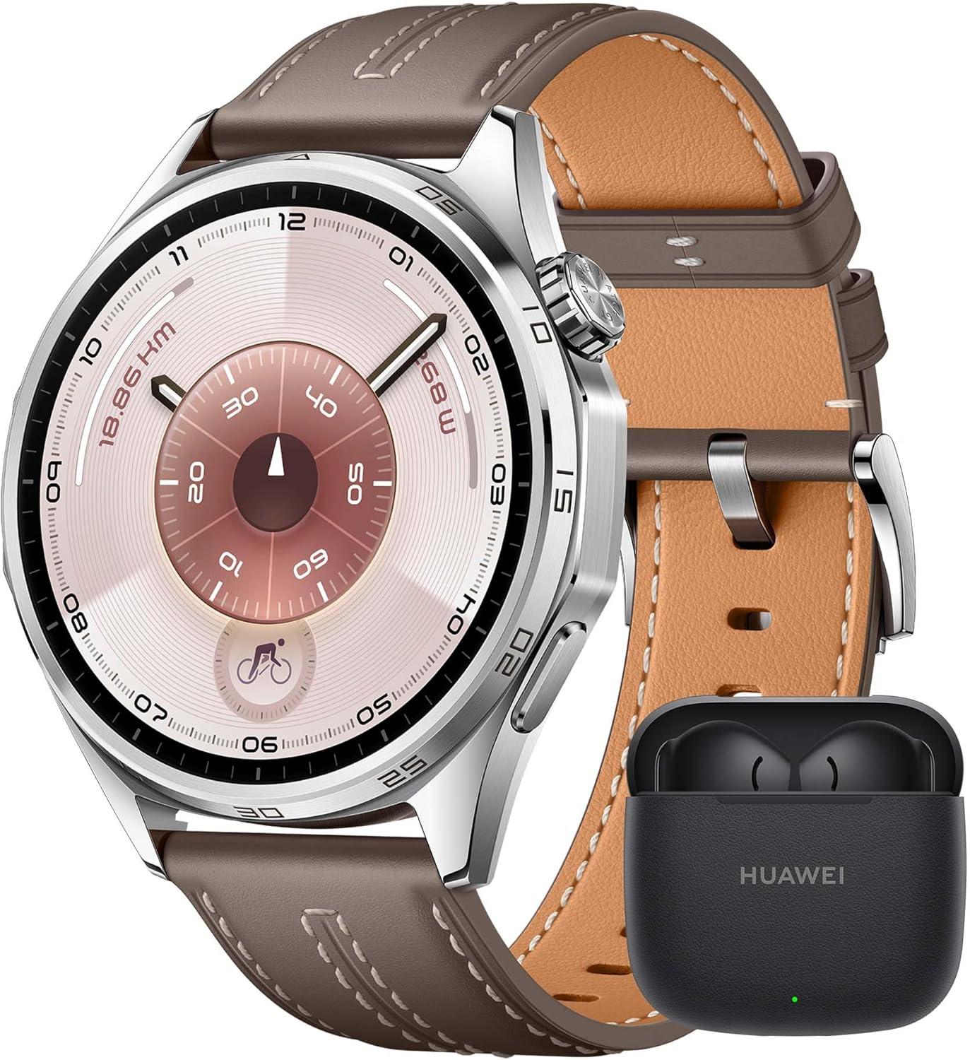 HUAWEI Watch GT 6 Pro Smartwatch, GPS, EKG, 1,47" AMOLED-Display, Bis zu 21 Tage Akku, umfassende Fahrrad-Features, 100+ Sportmodi, Kompatibel mit Android™ & iOS, Gesundheitsmonitoring, Schwarz, 46mm