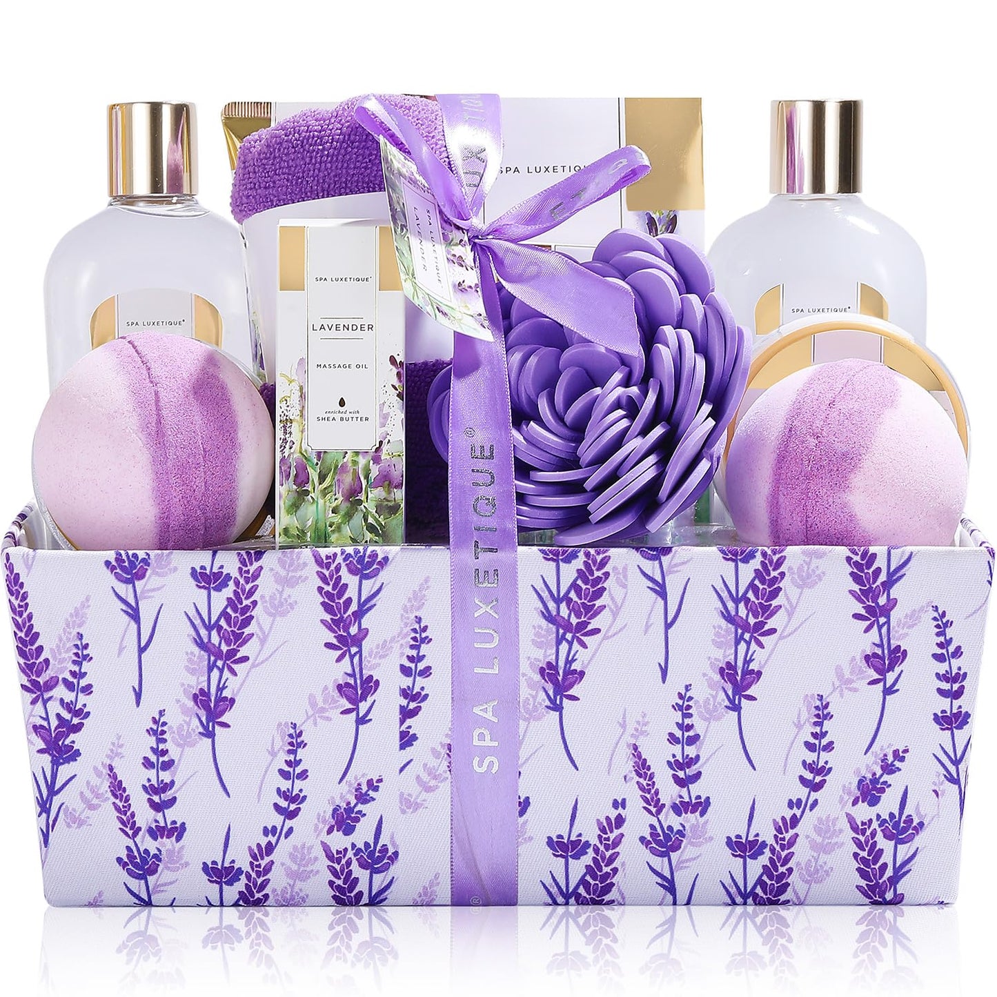 SPA LUXETIQUE Damen Bade Geschenkset - Beauty Set für Sie 12tlg Geburtstagsgeschenk, Gänseblümchenduft Spa Set, Wellness Set für Frauen, Muttertaggeschenke, Valentinstag Geschenk für Sie