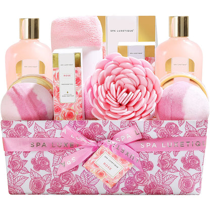 SPA LUXETIQUE Damen Bade Geschenkset - Beauty Set für Sie 12tlg Geburtstagsgeschenk, Gänseblümchenduft Spa Set, Wellness Set für Frauen, Muttertaggeschenke, Valentinstag Geschenk für Sie