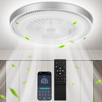 LED Deckenventilator mit Beleuchtung+Fernbedienung LED Deckenlampe Schlafzimmer