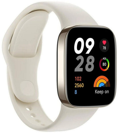 Xiaomi Redmi Watch 3 Bluetooth GPS 42mm AMOLED Beige 5ATM SpO2 Herzfrequenz